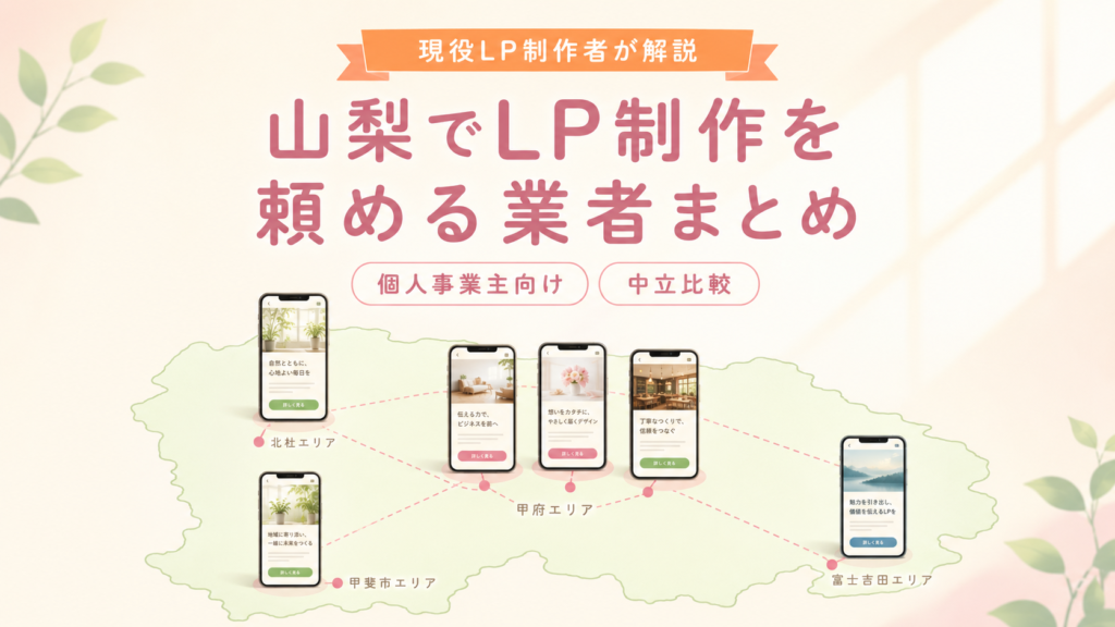 山梨でLP制作を頼める業者まとめ・アイキャッチ