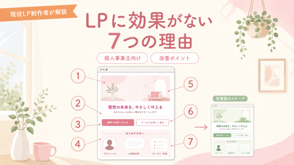 甲府でLPの効果が出ない7つの理由と改善ポイント