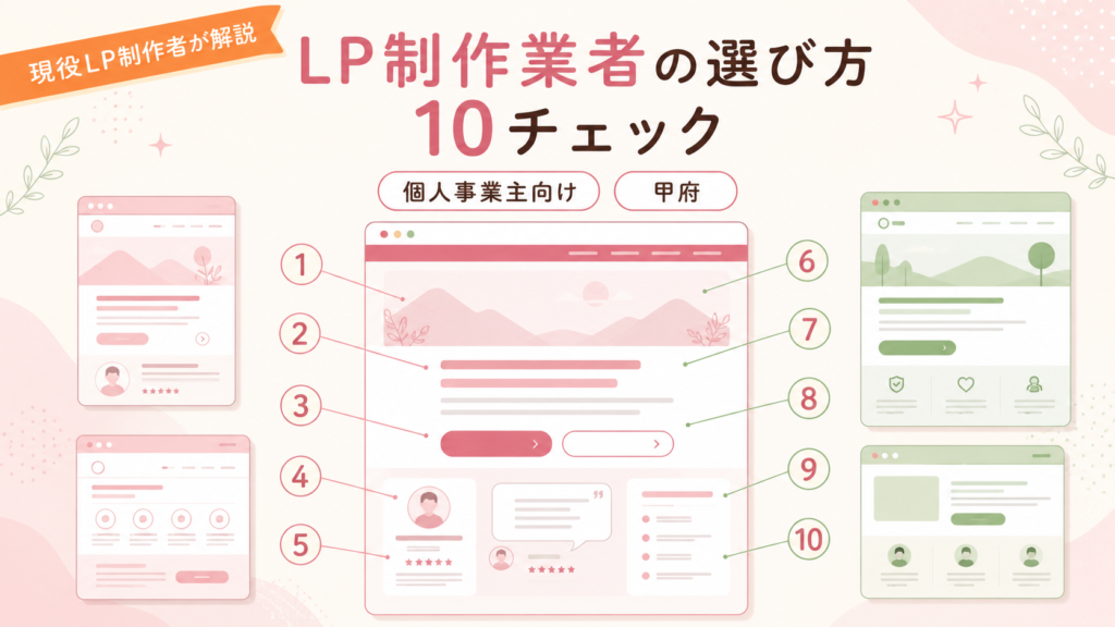 甲府のLP制作業者の選び方10チェック