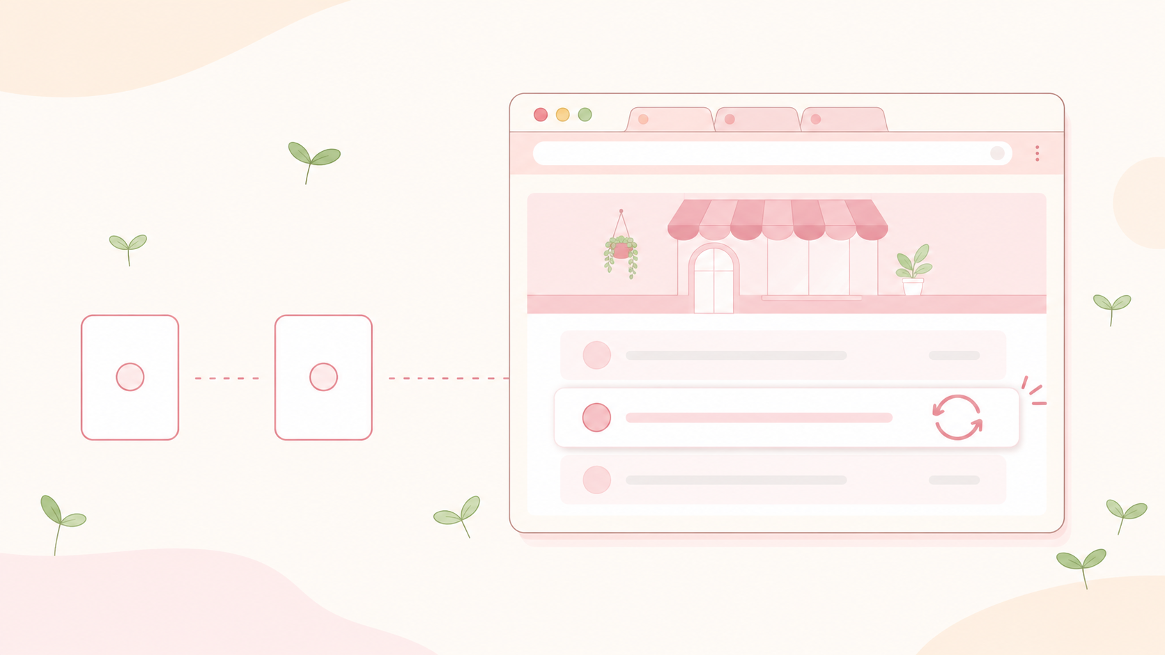 必要なときだけ単発で更新する都度型(スポット)を表すイラスト